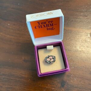 Lori Bonn Sterling Silver slide bird’s nest slide charm